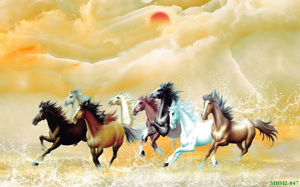 Tranh ngựa - bát mã - Mã đáo MBM2-047